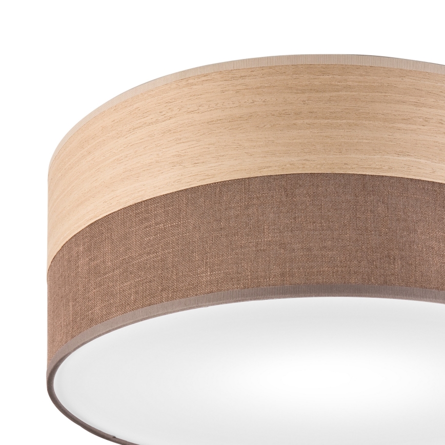 Стельовий світильник SIRJA WOOD 1xE27/15W/230V діаметр 35 см коричневий/дуб