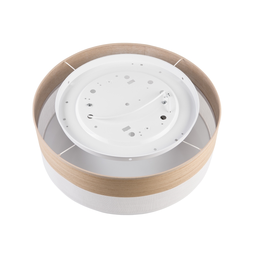 Стельовий світильник SIRJA WOOD 2xE27/15W/230V діаметр 45 см білий/дуб