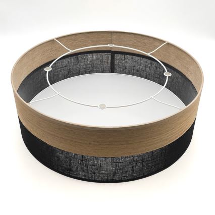 Стельовий світильник SIRJA WOOD 2xE27/15W/230V діаметр 45 см чорний/дуб