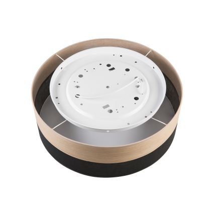 Стельовий світильник SIRJA WOOD 2xE27/15W/230V діаметр 45 см чорний/дуб