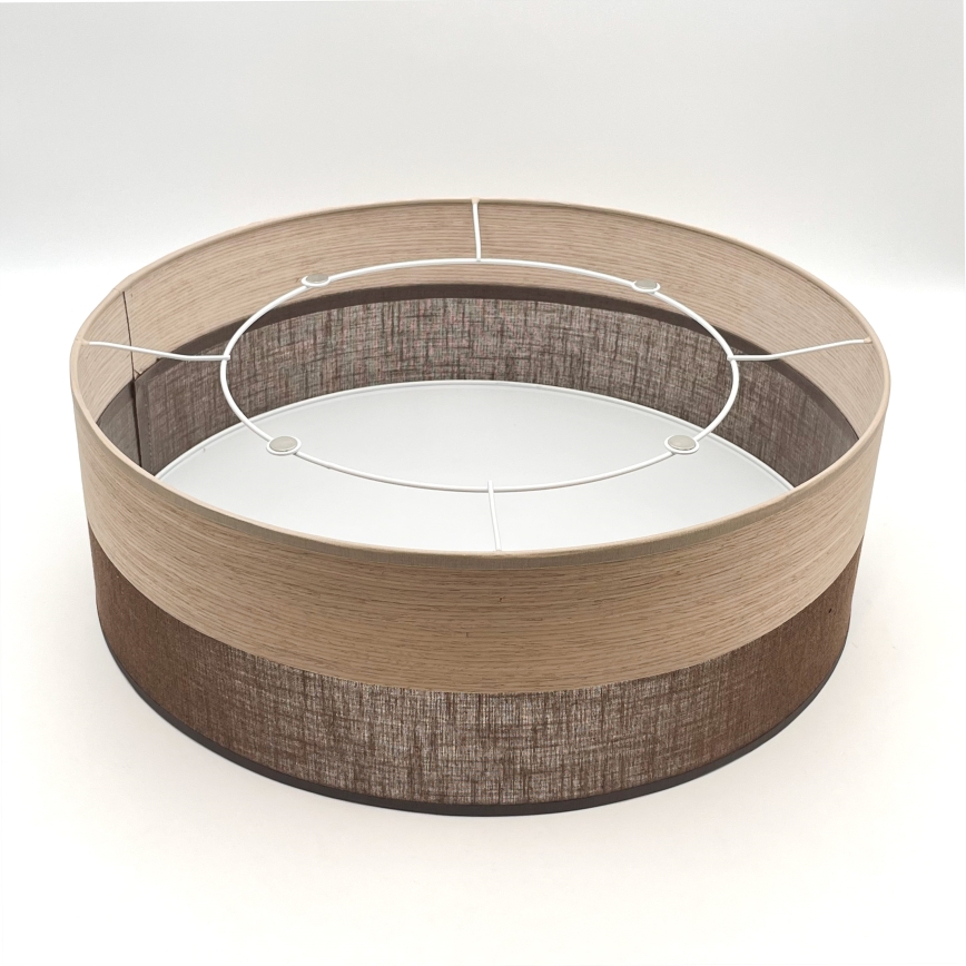 Стельовий світильник SIRJA WOOD 2xE27/15W/230V діаметр 45 см коричневий/дуб