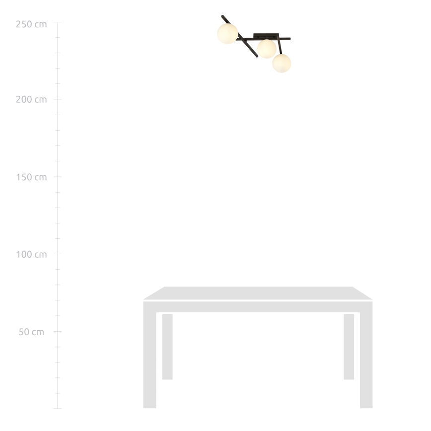 Стельовий світильник SMART 3xE14/10W/230V чорний/білий