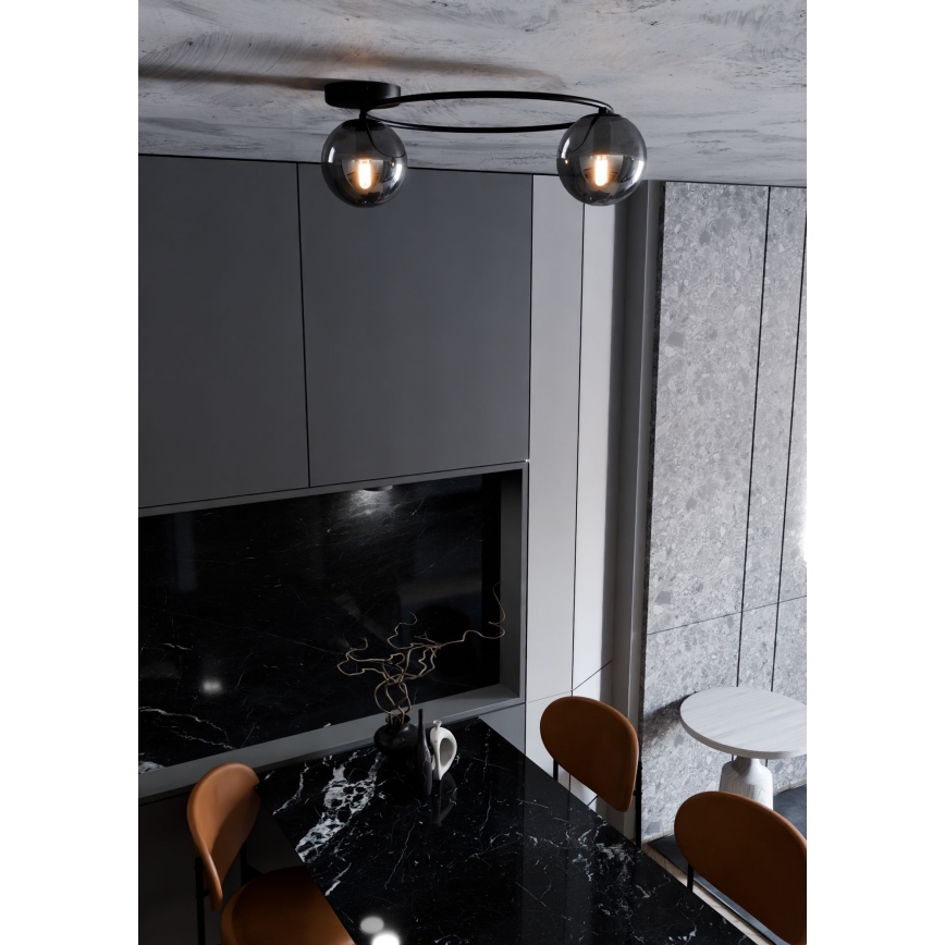 Стельовий світильник SOPRA 2xE14/10W/230V чорний