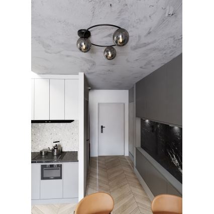 Стельовий світильник SOPRA 3xE14/10W/230V чорний