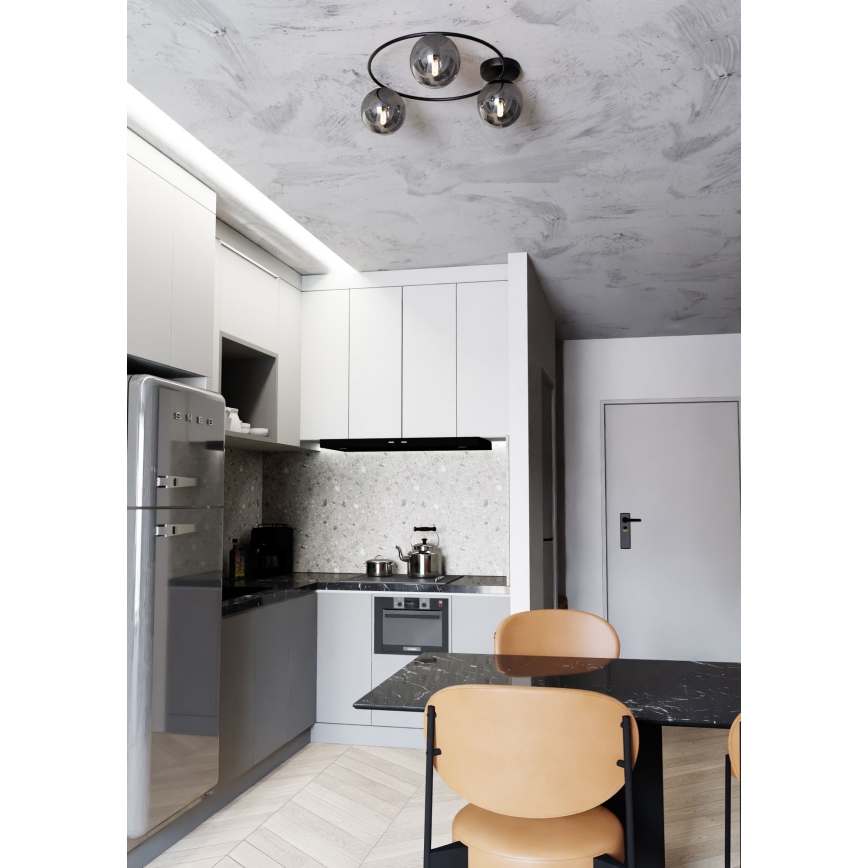 Стельовий світильник SOPRA 3xE14/10W/230V чорний