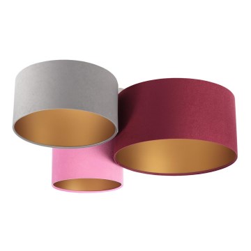 Стельовий світильник SPACE 3xE27/60W/230V червоний/сірий/рожевий