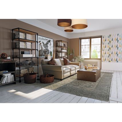 Стельовий світильник SPACE 3xE27/60W/230V кремовий/коричневий/бежевий