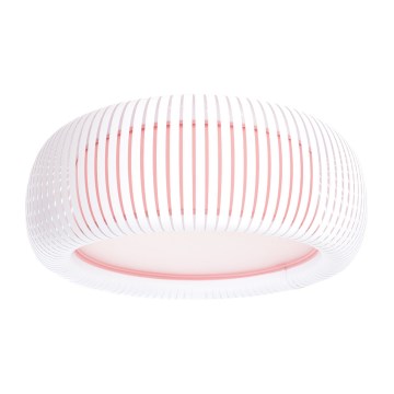 Стельовий світильник STRIPES 2×E27/40 Вт/230 В, діам. 55 см, білий/рожевий