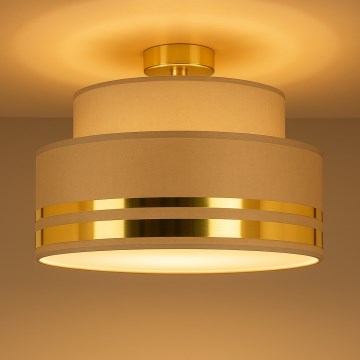 Стельовий світильник TAMI 1xE27/60W/230V діаметр 40 см коричневий/золотий