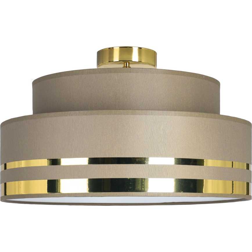 Стельовий світильник TAMI 1xE27/60W/230V діаметр 40 см коричневий/золотий