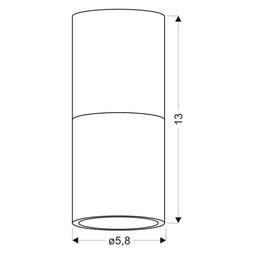 Стельовий світильник TUBA 1xGU10/50W/230V білий