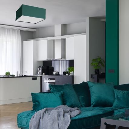 Стельовий світильник VERDE 3xE27/60W/230V 50x50 см зелений