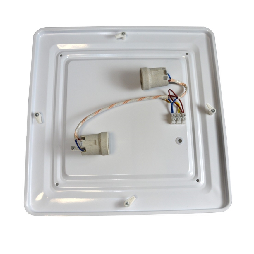 Стельовий світильник WILTON 2xE27/60W/230V 37,5x37,5 см чорний