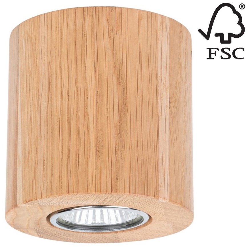 Стельовий світильник WOODDREAM 1xGU10/6W/230V дуб – сертифіковано FSC