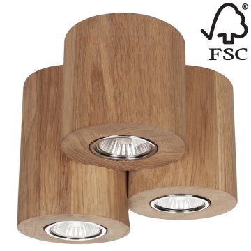 Стельовий світильник WOODDREAM 3xGU10/6W/230V дуб – сертифіковано FSC