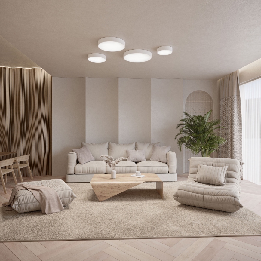 Стельовий світильник з датчиком CLEO 5xE27/24W/230V ⌀ 60 см білий