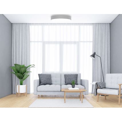 Стельовий світильник з датчиком CLEO 5xE27/24W/230V ⌀ 60 см сірий