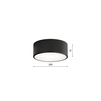 Стельовий світильник з датчиком CLEO 1xE27/40W/230V діаметр 20 см чорний