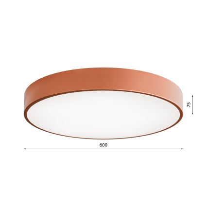 Стельовий світильник з датчиком CLEO 5xE27/24W/230V ⌀ 60 см мідний
