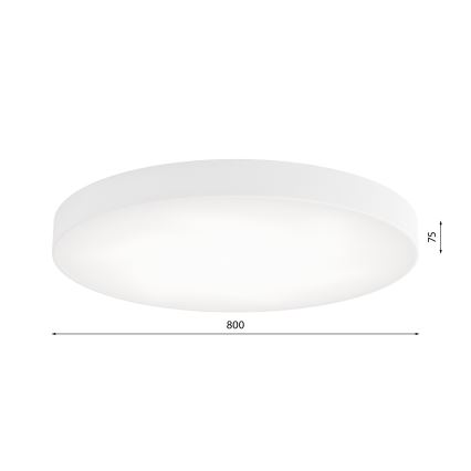 Стельовий світильник з датчиком CLEO 6xE27/24W/230V ⌀ 80 см білий