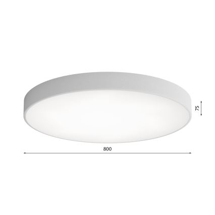 Стельовий світильник з датчиком CLEO 6xE27/24W/230V ⌀ 80 см сірий