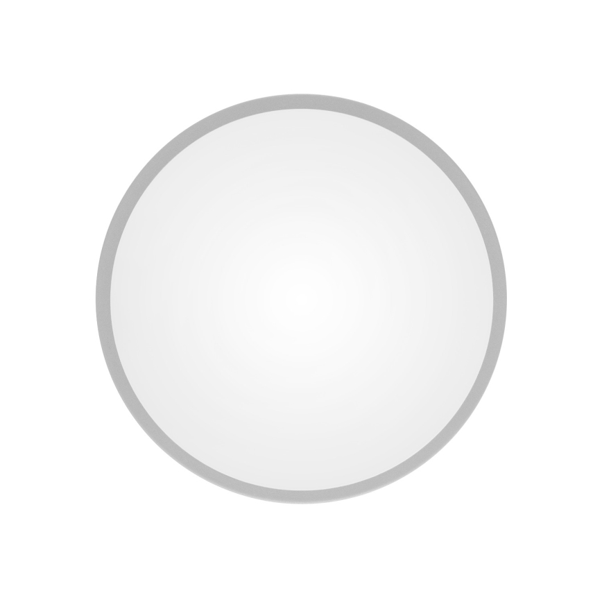 Стельовий світильник CLEO із датчиком руху та сутінків 2xE27/24W/230V, діаметром 30 см, сірий