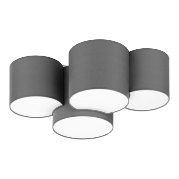 Стельовий світло MONA 4xE27/15W/230V сірий