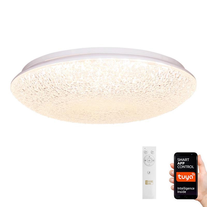 Стельовий світлодіодний світильник з регулюванням яскравості LED/48W/230V 2700-6500K Wi-Fi Tuya + пульт ДК
