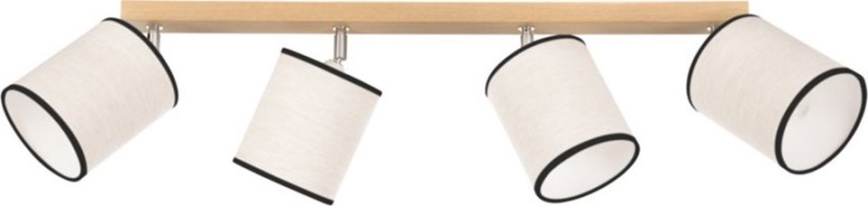 Стельовий точковий світильник BOHO 4xE27/25W/230V дуб