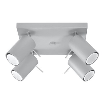 Стельовий точковий світильник RING 4xGU10/10W/230V