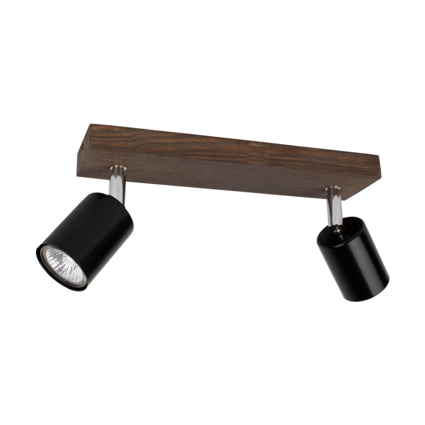 Стельовий точковий світильник MANARA 2xGU10/5W/230V сосна – сертифіковано FSC