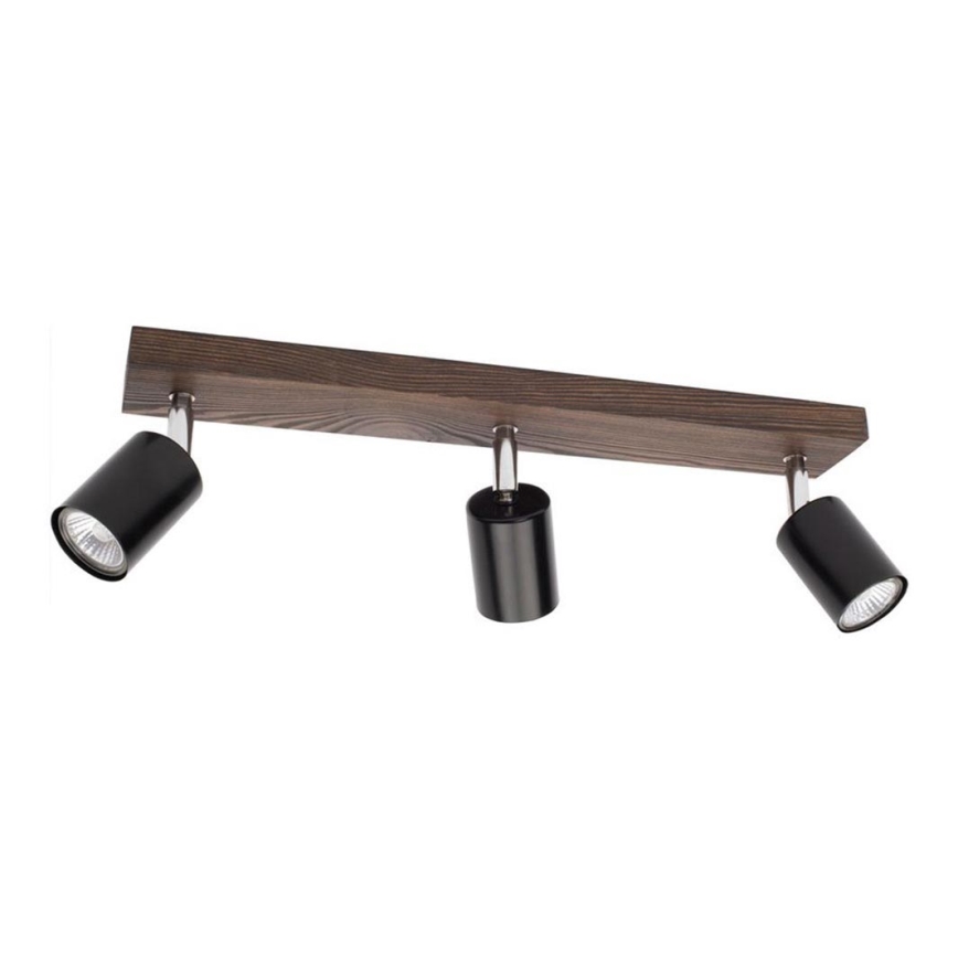 Стельовий точковий світильник MANARA 3xGU10/5W/230V сосна