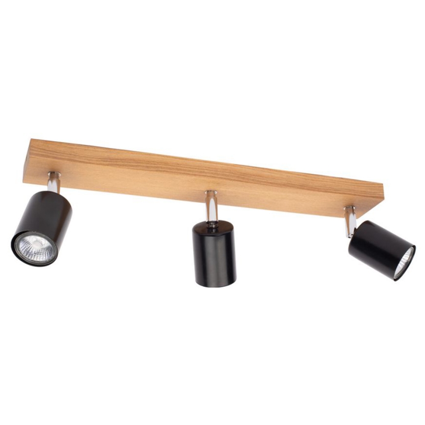 Стельовий точковий світильник MANARA  3xGU10/5W/230V сосна – сертифіковано FSC