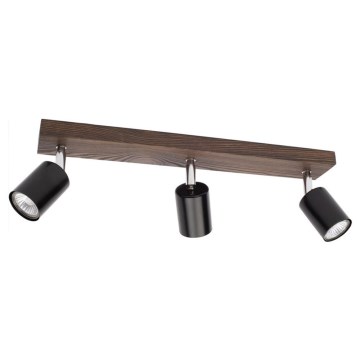 Стельовий точковий світильник MANARA 3xGU10/5W/230V сосна – сертифіковано FSC