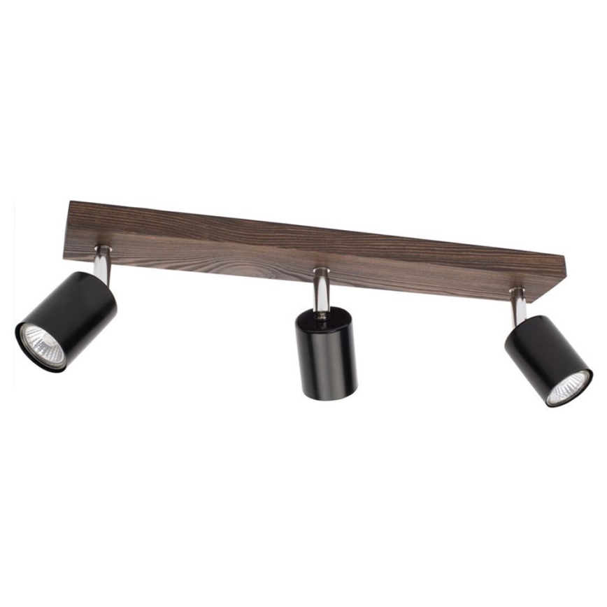 Стельовий точковий світильник MANARA 3xGU10/5W/230V сосна – сертифіковано FSC