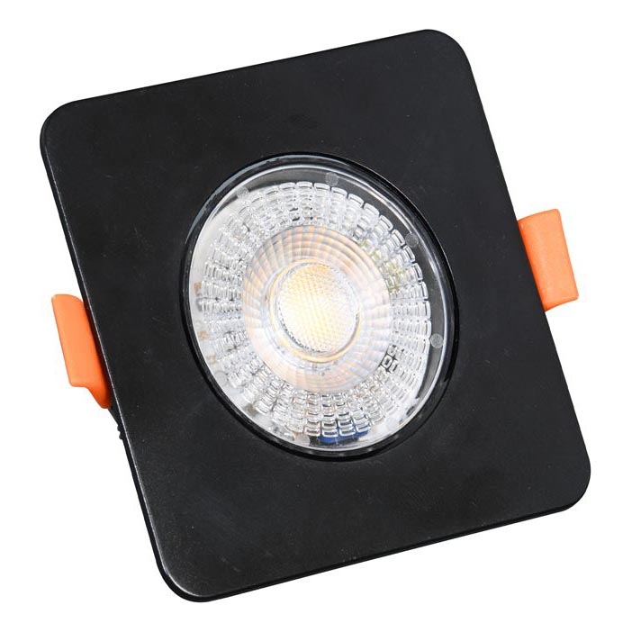 Стельовий вбудований LED світильник з регулюванням яскравості KENT LED/3/5/7W/230V3000/4000/6000K 9x9 см чорний