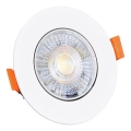 Стельовий вбудований LED світильник з регулюванням яскравості ZITA LED/3/5/7W/230V 3000/4000/6000K діаметр 9 см білий
