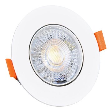 Стельовий вбудований LED світильник з регулюванням яскравості ZITA LED/3/5/7W/230V 3000/4000/6000K діаметр 9 см білий