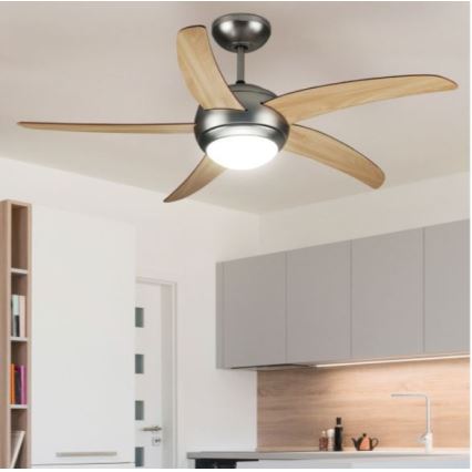 Стельовий вентилятор 2xE27/20W/230V діаметр 132 cm + пульт дистанційного керування