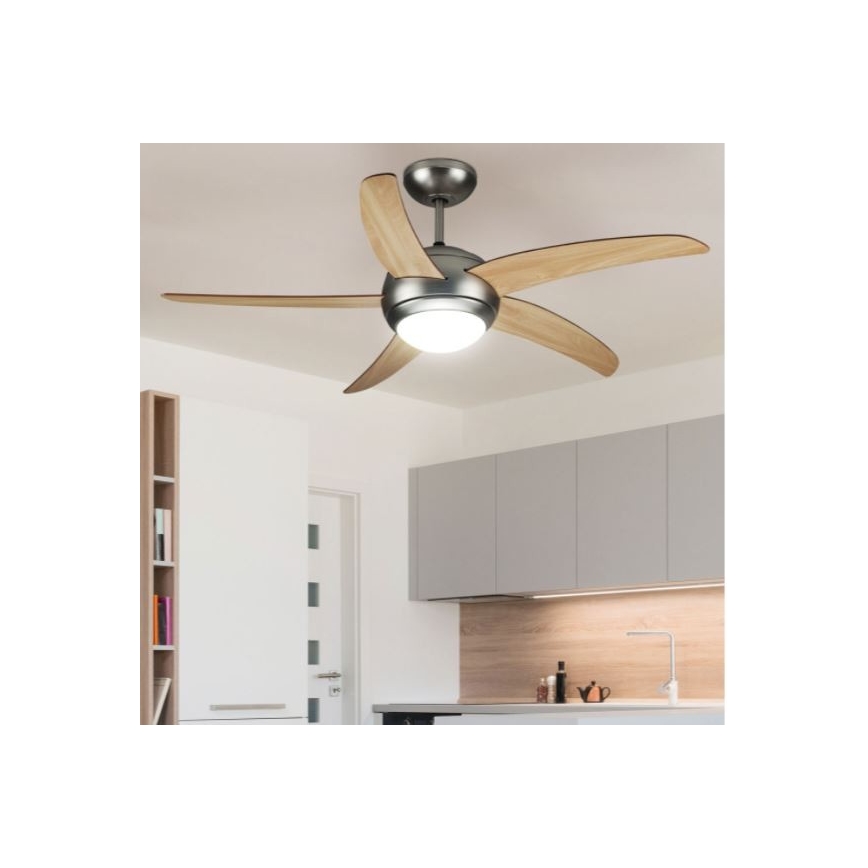 Стельовий вентилятор 2xE27/20W/230V діаметр 132 cm + пульт дистанційного керування