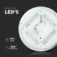 Стельовий LED світильник LED/24W/230V 35 см молочний