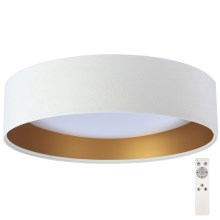 Стельовий LED світильник з регулюванням яскравості SMART GALAXY LED/24W/230V білий/золотий + дистанційне керування