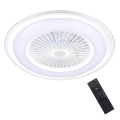 Стельовий LED світильник з регулюванням яскравості та вентилятором ZONDA LED/48W/230V 3000-6000K білий + дистанційне керування