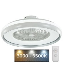Стельовий LED світильник з вентилятором LED/32W/230V 3000/4000/6500K сірий + пульт дистанційного керування