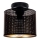 Стельовий світильник ALDO 1xE27/60W/230V діаметр 20 см чорний