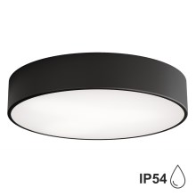 Стельовий світильник для ванної кімнати CLEO 3xE27/24W/230V діаметр 40 см чорний IP54
