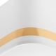 Стельовий світильник SIRJA SQUARE STRIPE 2xE27/15W/230V білий/золотий