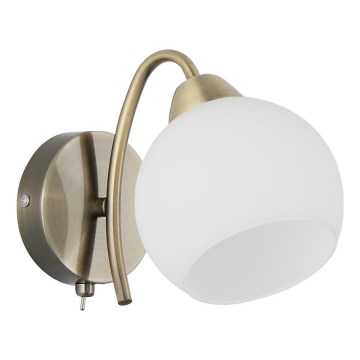 Stenna lampa NESTOR 1xE27/40W/230V mosaz