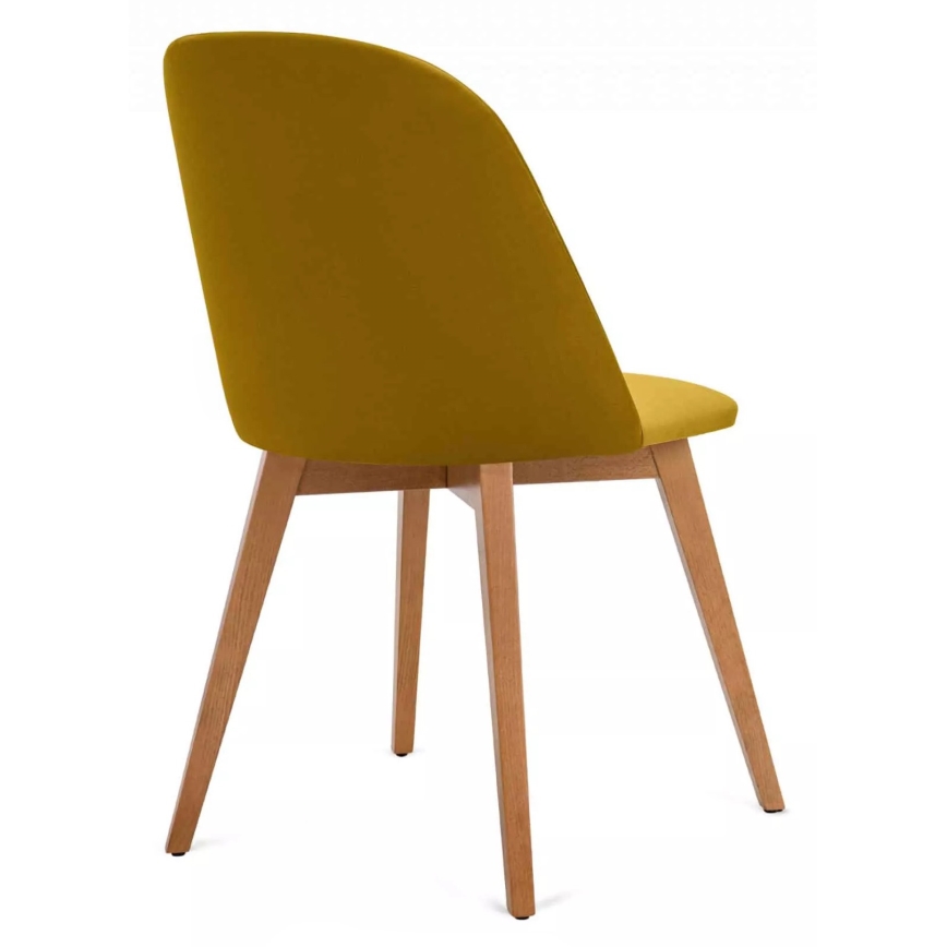 Обідній стілець RIFO 86x48 см жовтий/світлий дуб