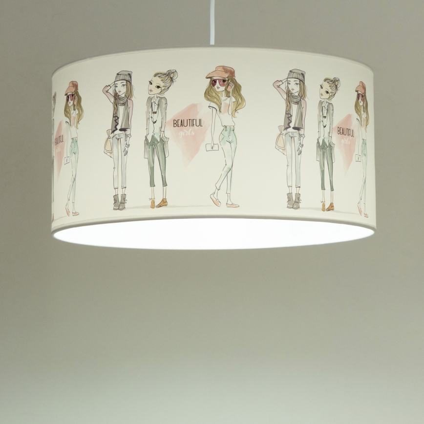 Стильна дитяча люстра GIRLS VIBES, 1xE27/60W/230V, діаметр 40 см — ідеальна для дівчат